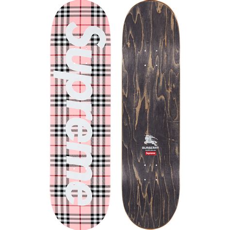 burberry supreme lookbook|supreme burberry skateboard.